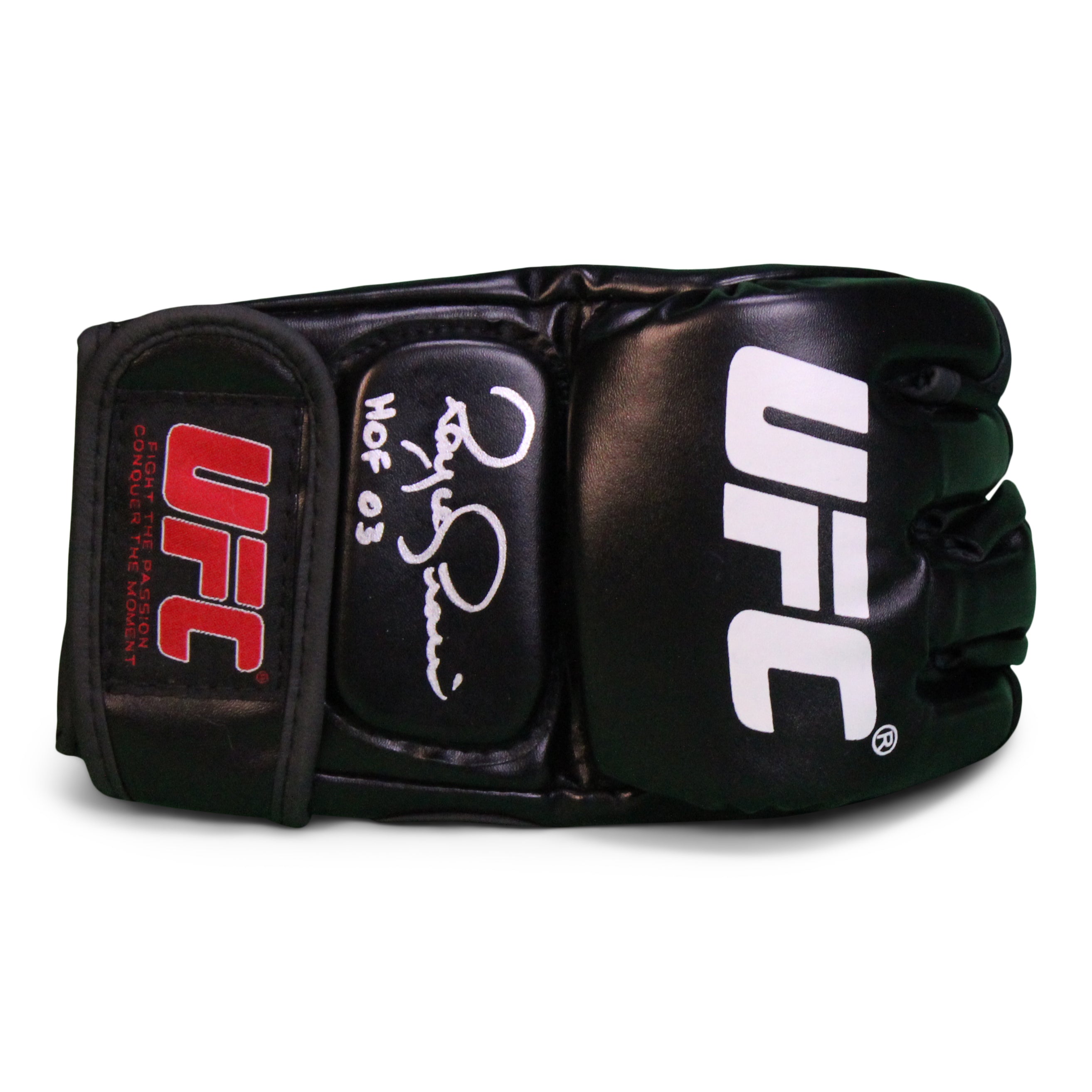 Royce Gracie Signed UFC Glove Inscribed "HOF 03" (PA COA)