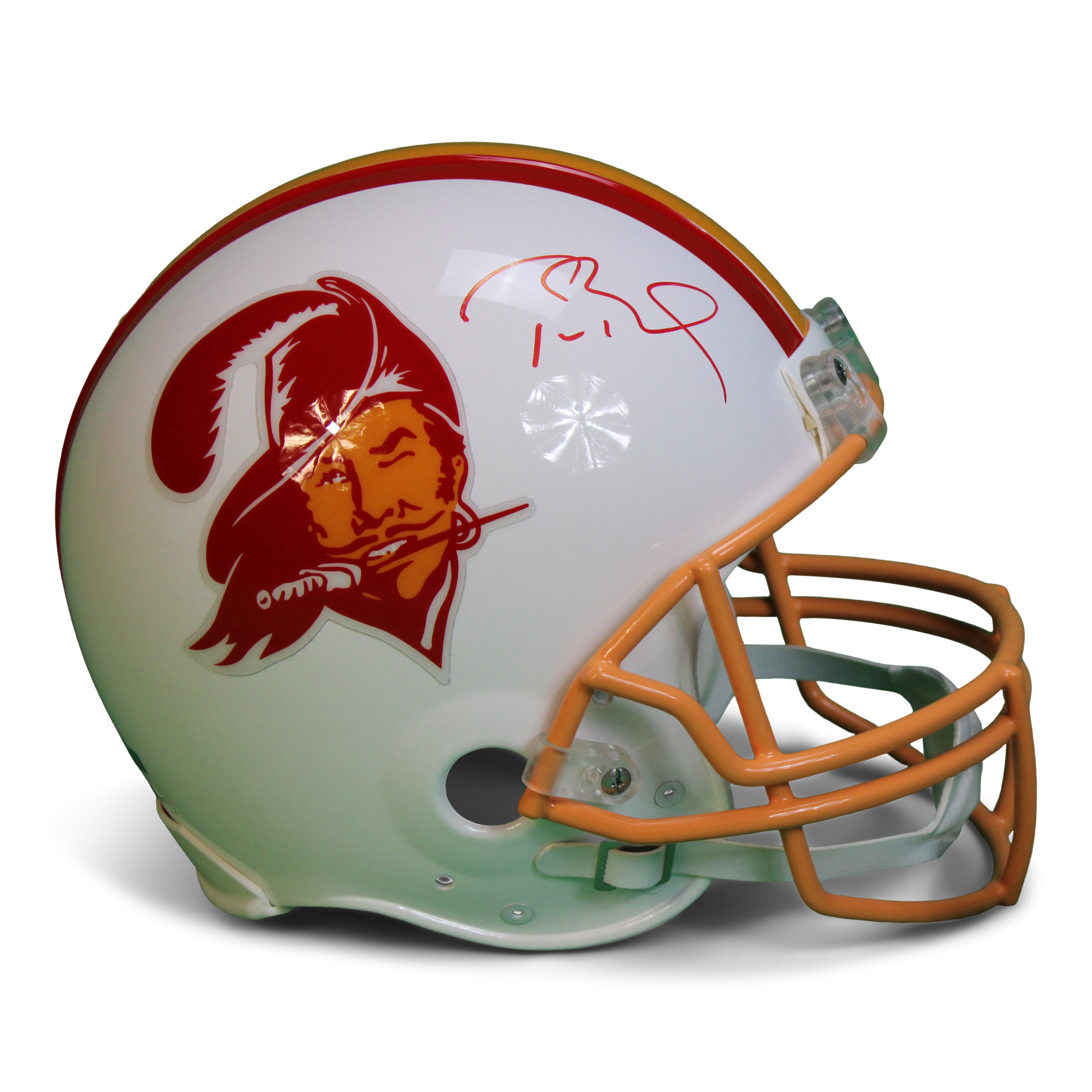 Tom Brady Signed Buccaneers Throwback Full-Size Authentic On-Field Helmet (Fanatics LOA)