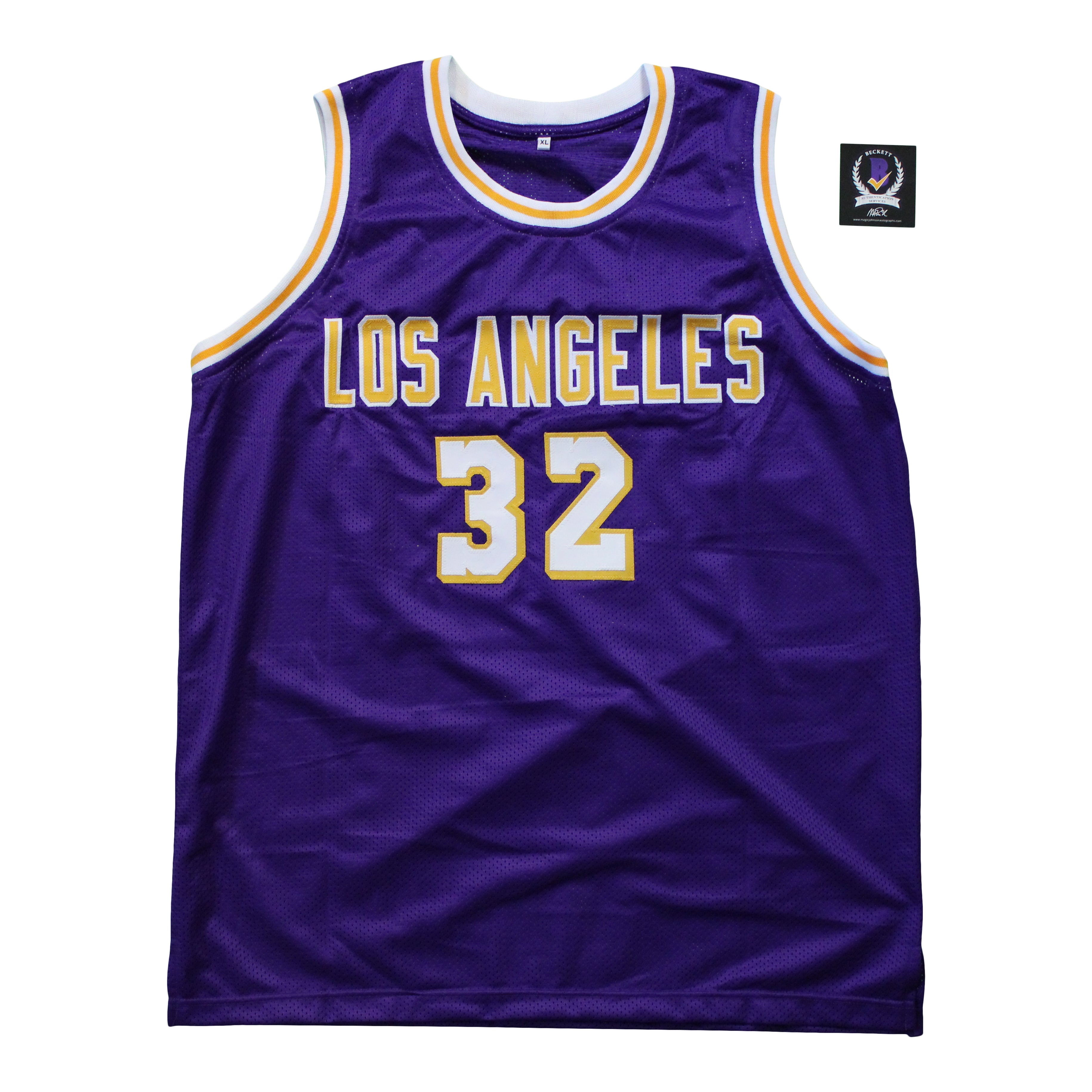 Magic Johnson Signed Jersey (Beckett Hologram)