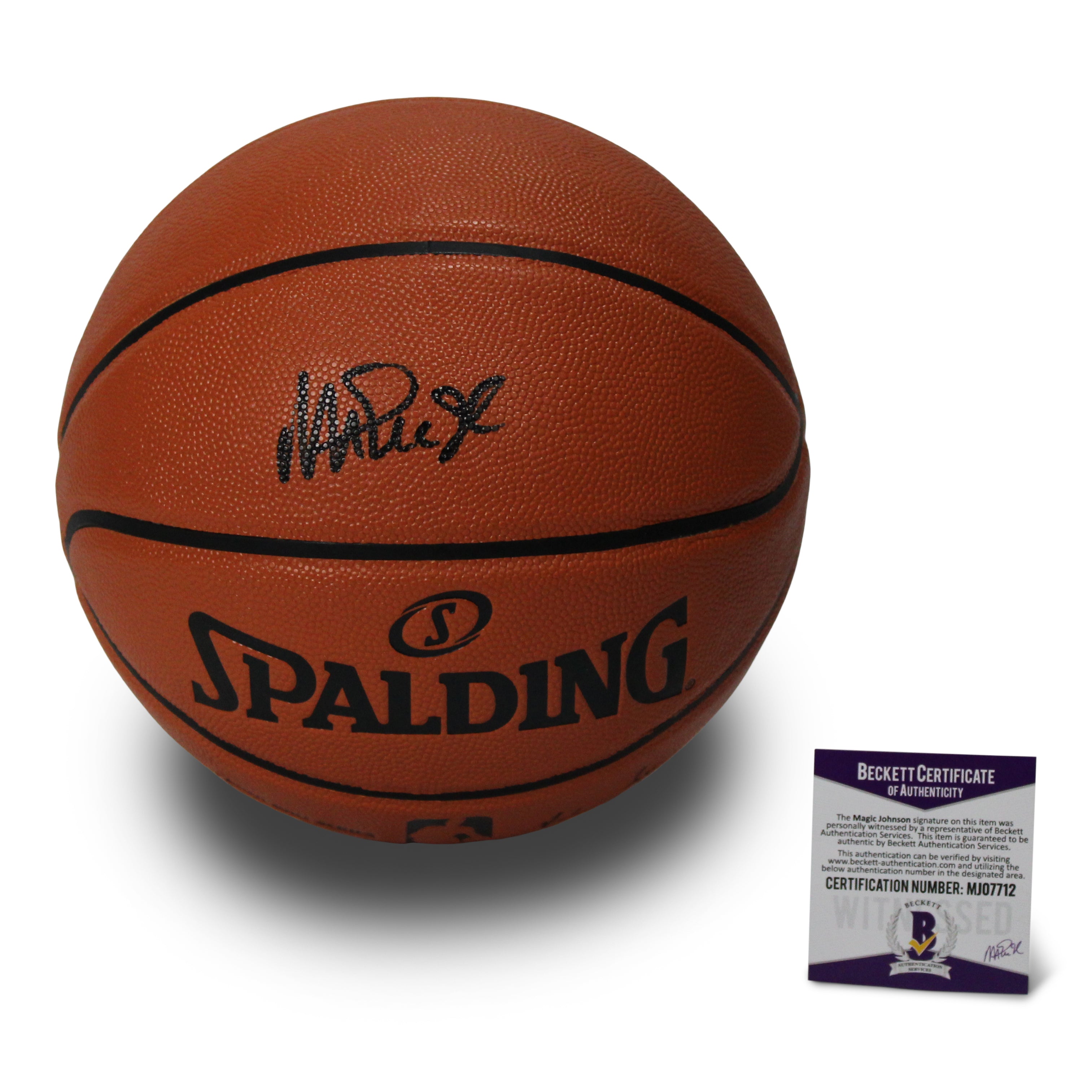 Magic Johnson Signed NBA Game Ball Series Basketball (Johnson)