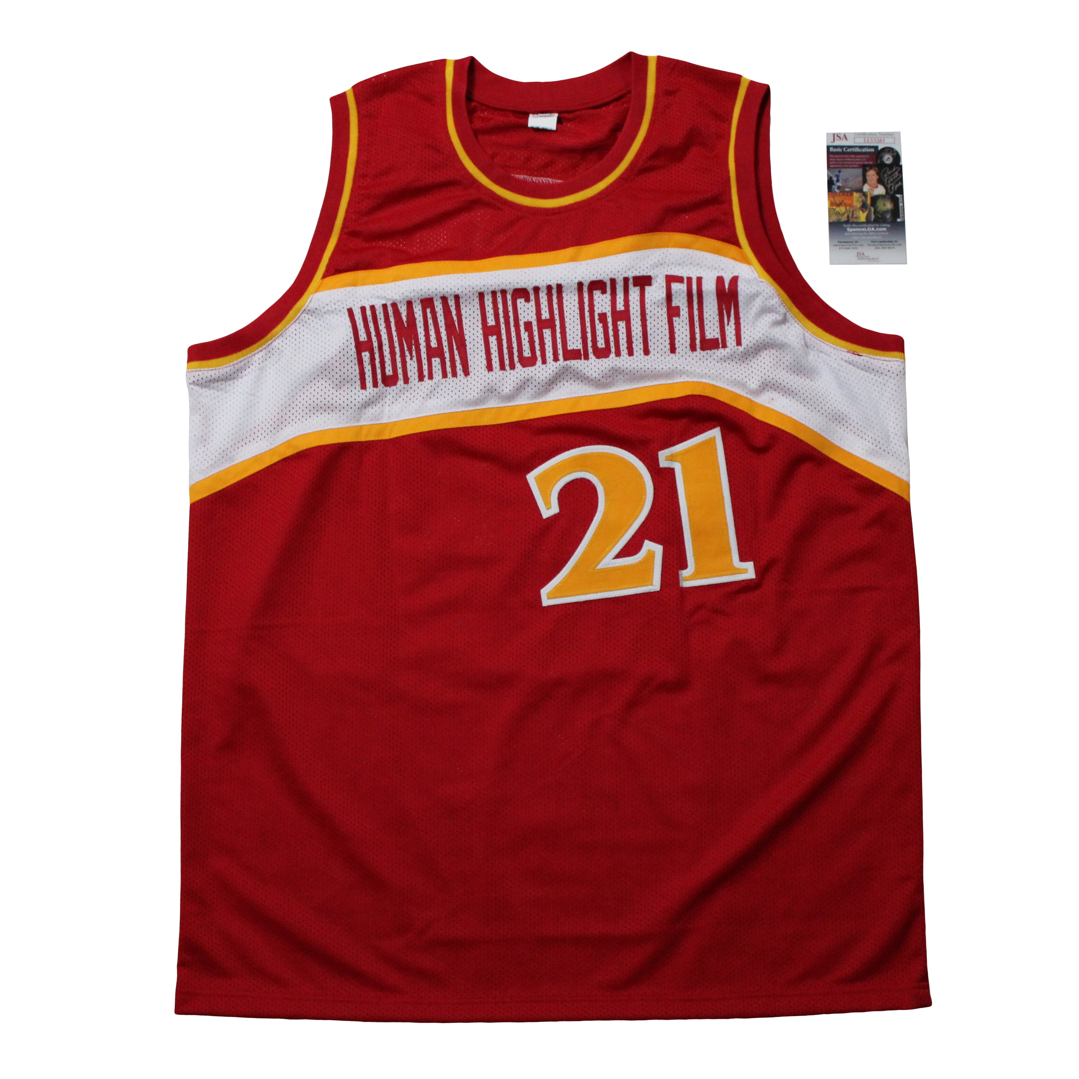 Dominique Wilkins Signed Jersey (JSA COA)