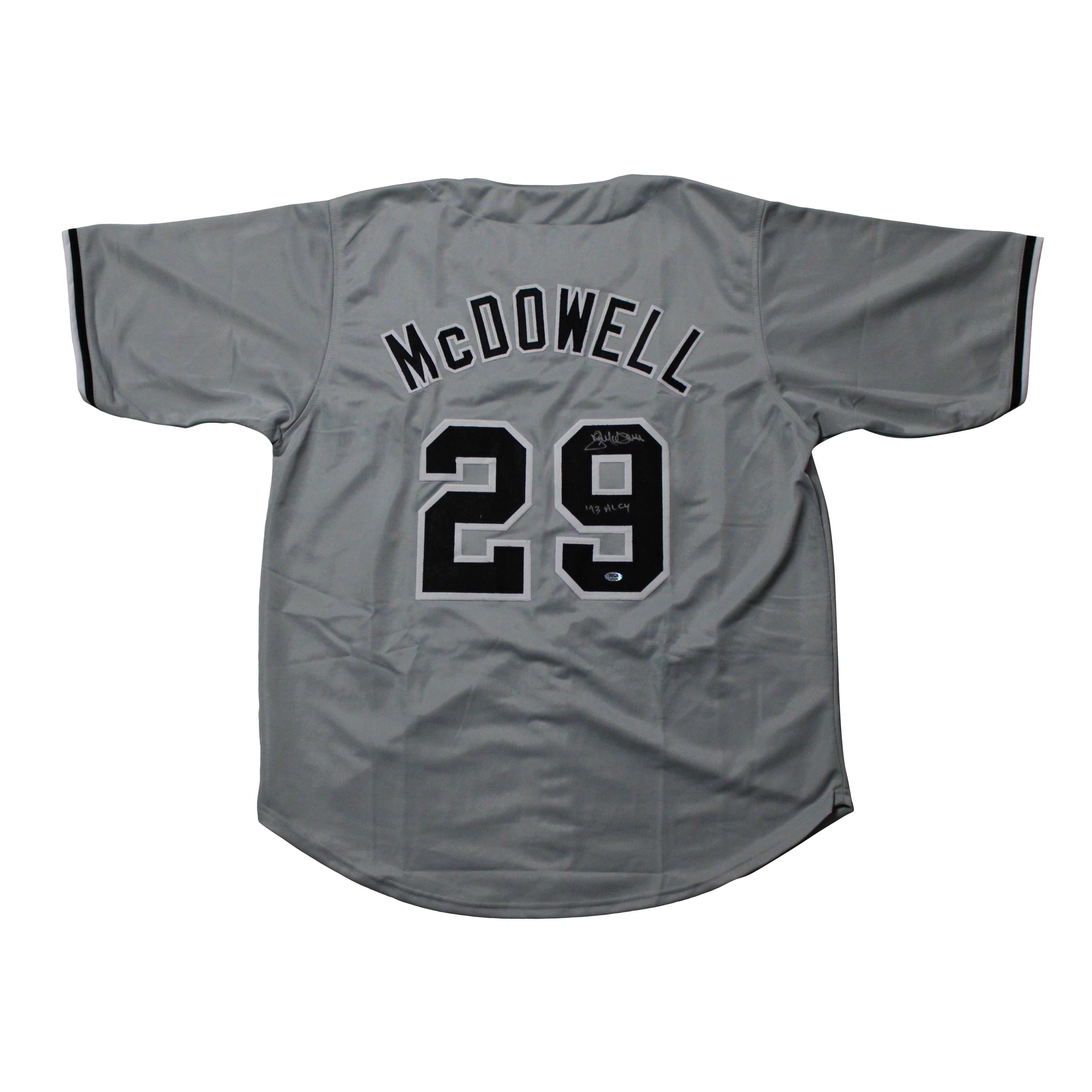 Jack McDowell Signed Jersey Inscribed "'93 AL CY" (RSA Hologram)