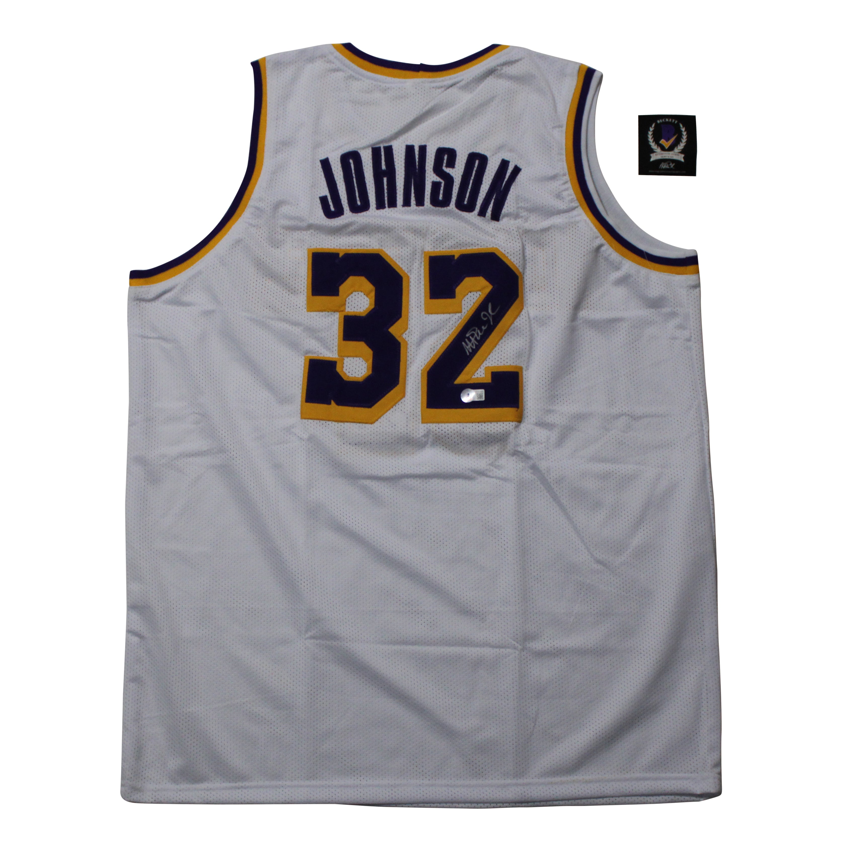 Magic Johnson Signed Jersey (Beckett Hologram)