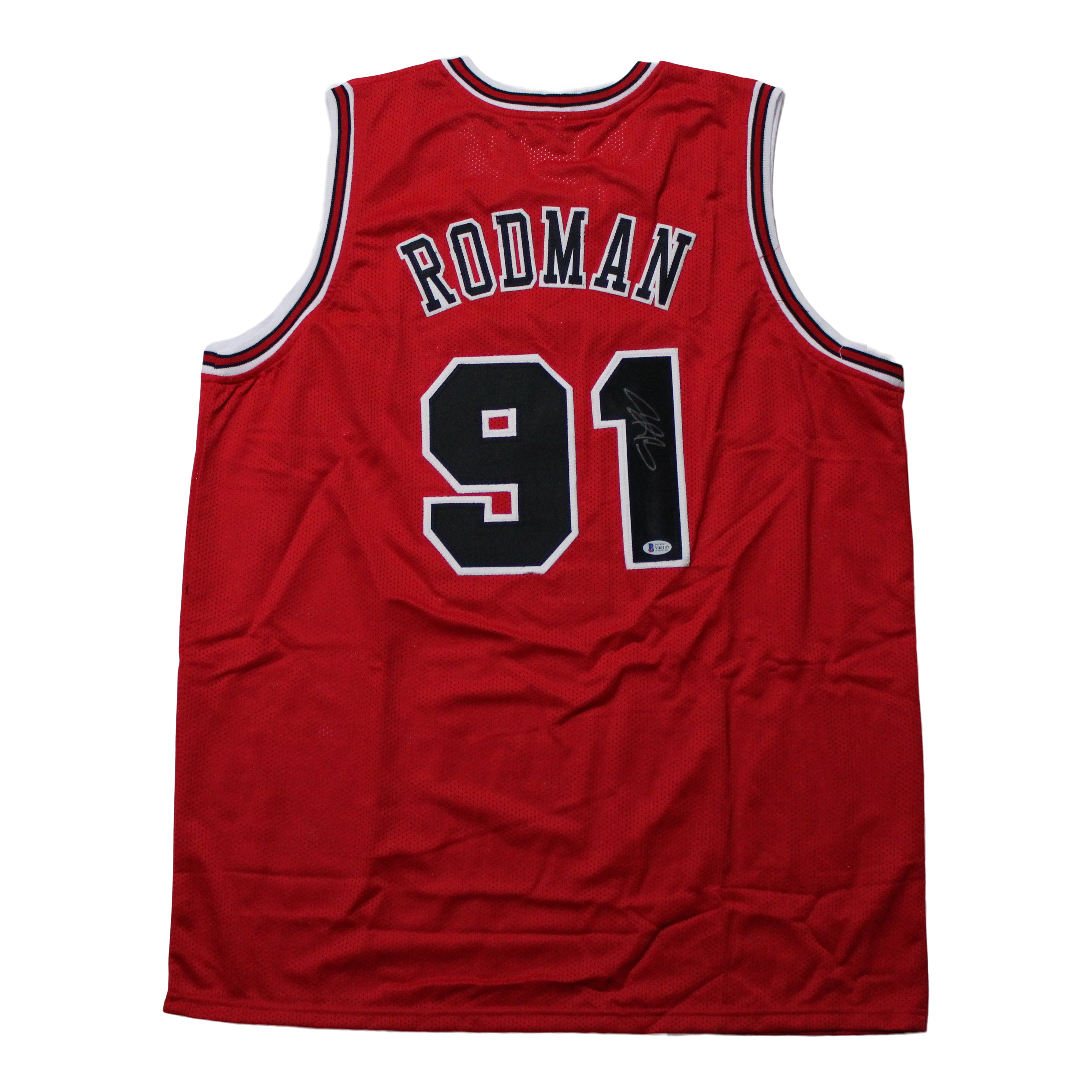 Dennis Rodman Signed Jersey (Beckett COA)