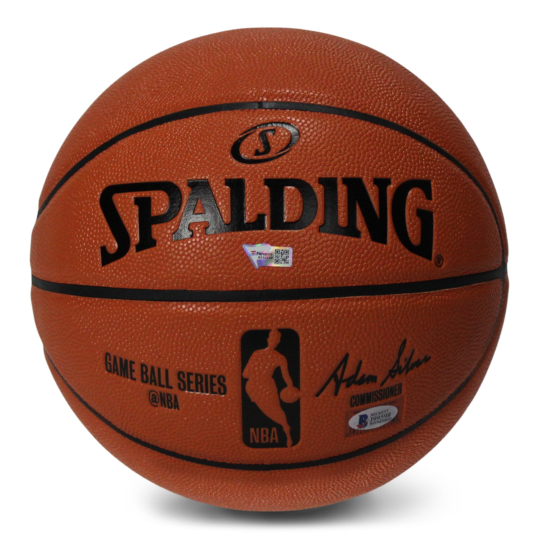James Harden Signed Spalding Basketball (Fanatics Hologram)
