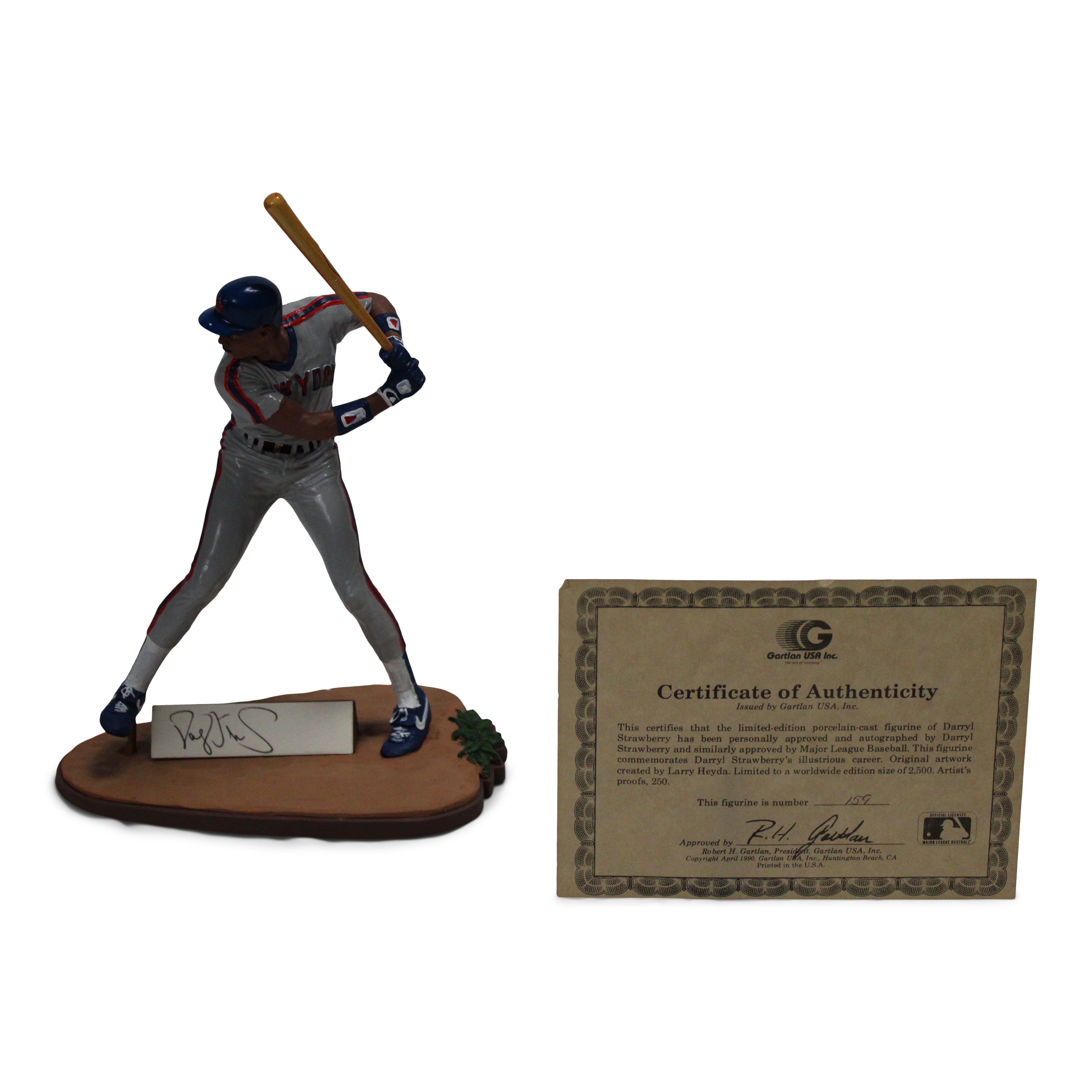 Darryl Strawberry Signed LE Homestead Grays Figure with Original Packaging (Gartlan COA)