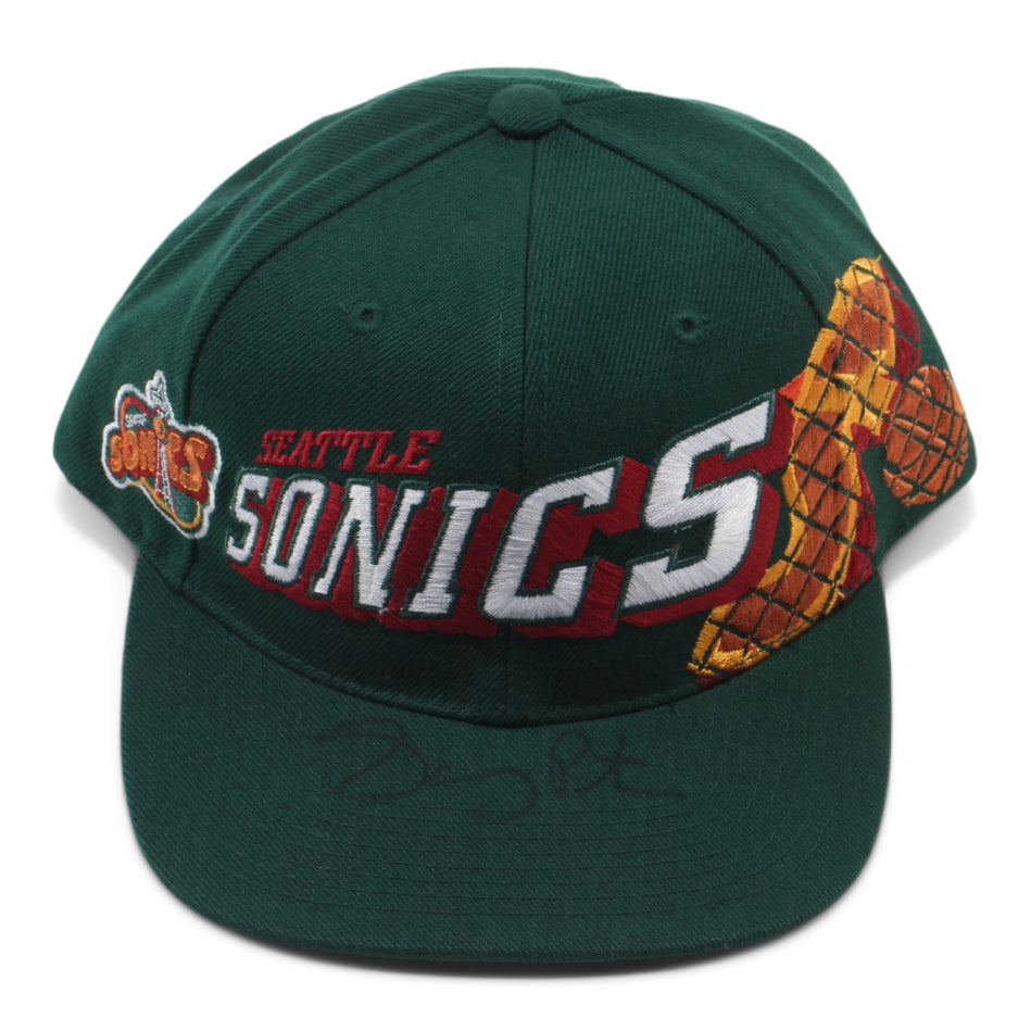 Gary Payton Signed SuperSonics Hat (JSA COA)