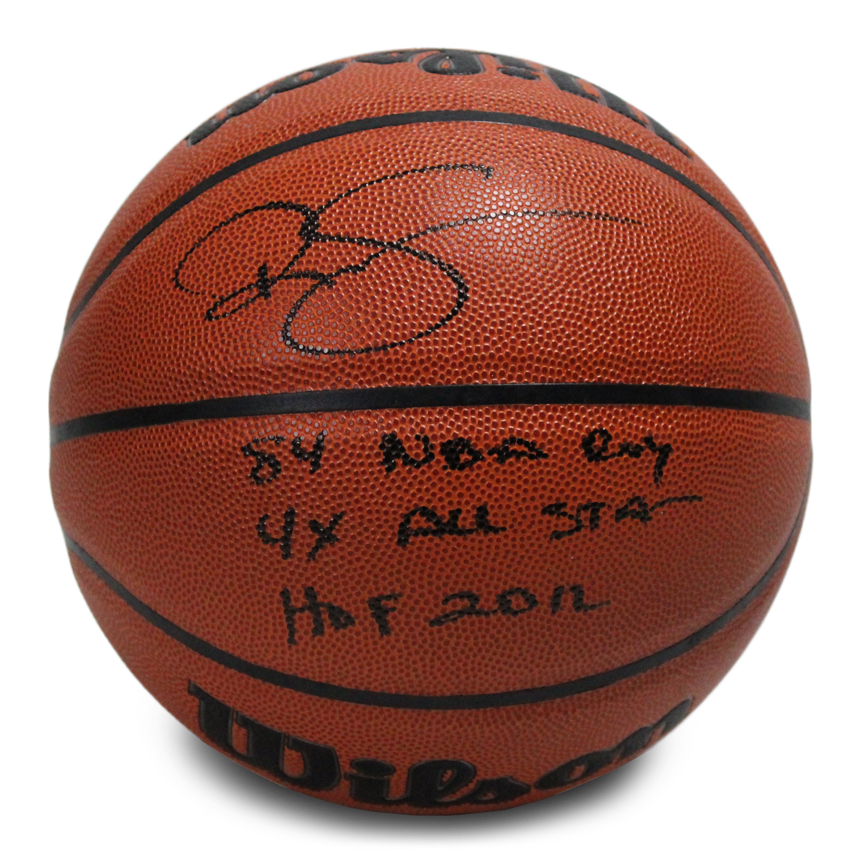 Ralph Sampson Signed NBA Basketball with Multiple Inscriptions (Schwartz COA)