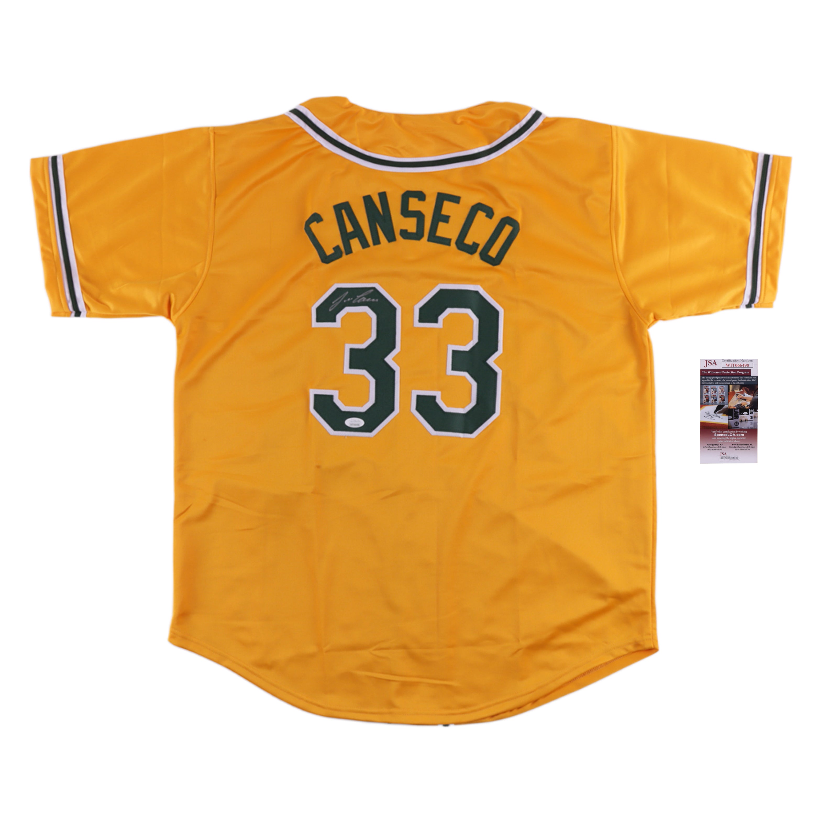 Jose Canseco Signed Jersey (JSA COA)