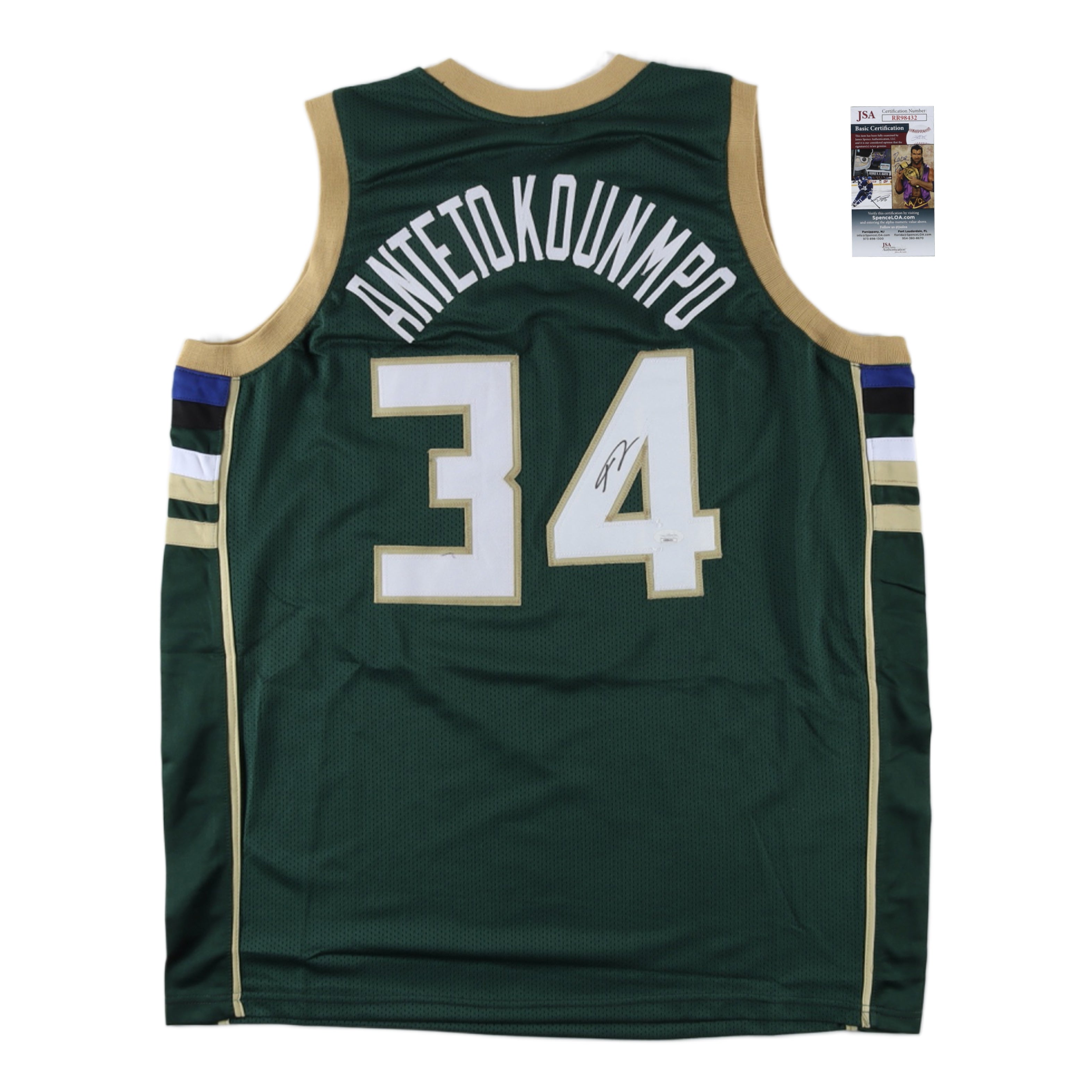 Giannis Antetokounmpo Signed Jersey (JSA COA)