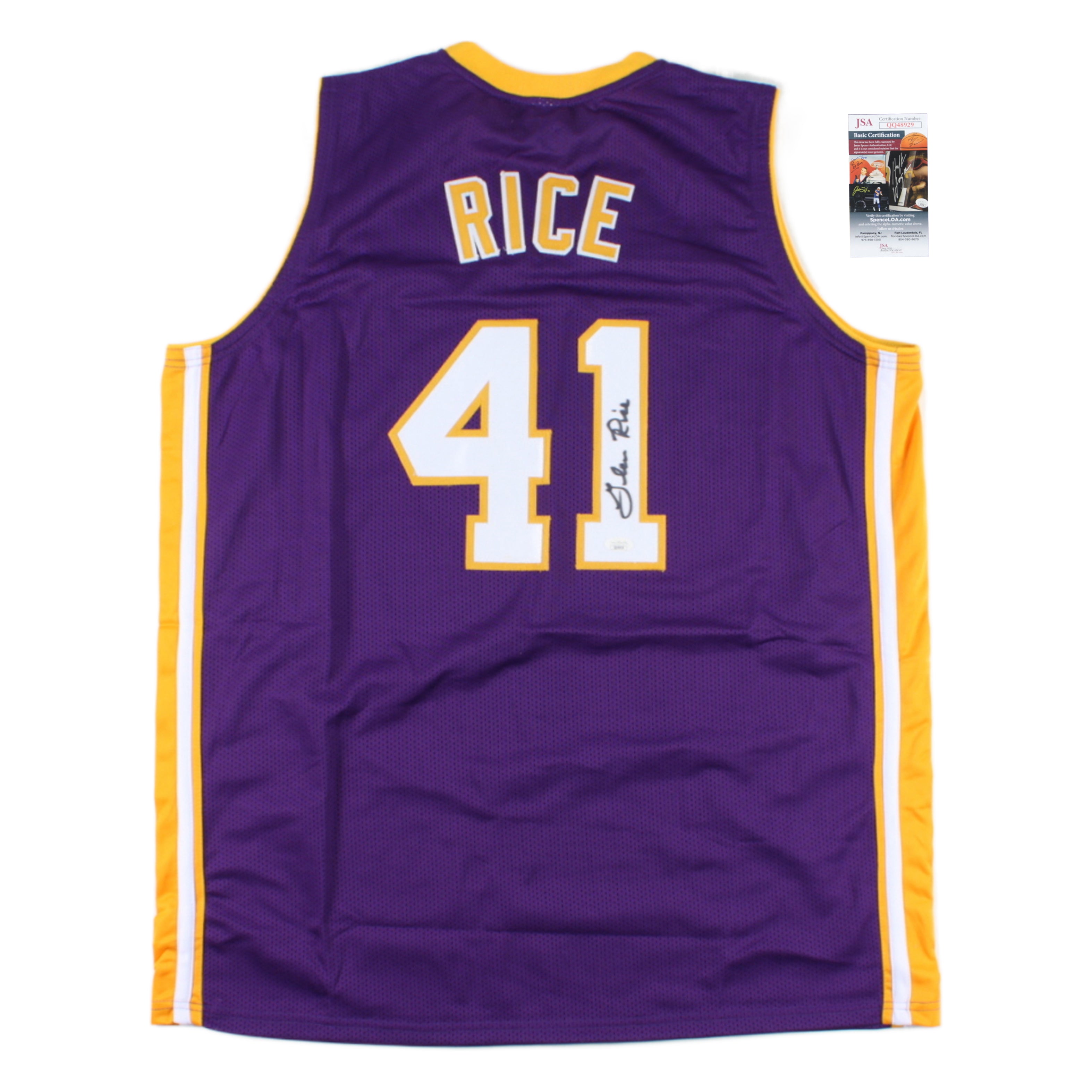 Glen Rice Signed Jersey (JSA COA)