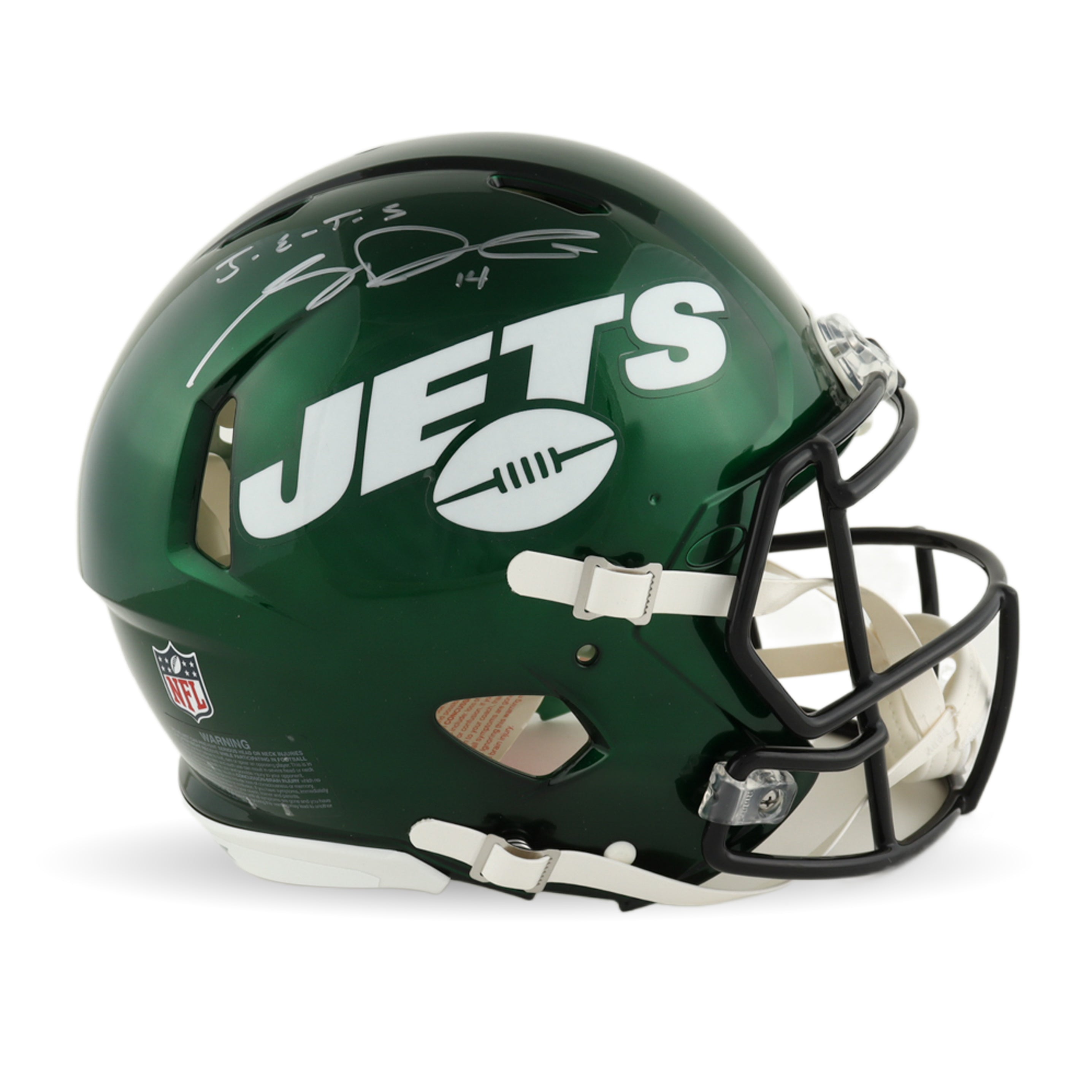 Sam Darnold Signed Jets Full-Size Authentic On-Field Speed Helmet Inscribed "J-E-T-S" (Fanatics)