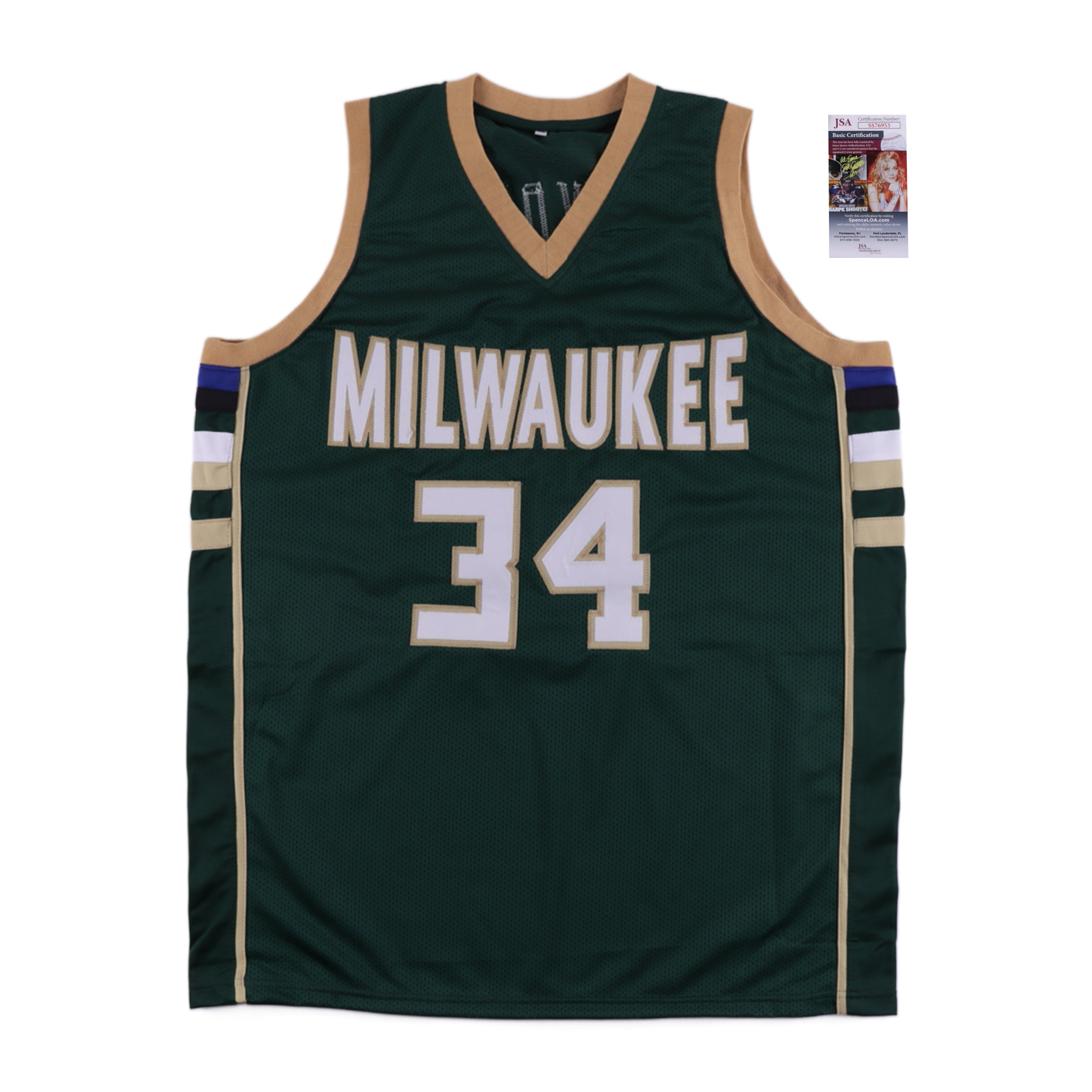 Giannis Antetokounmpo Signed Jersey (JSA)