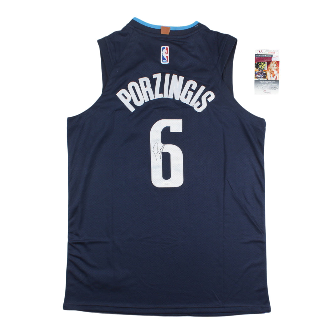 Kristaps Porzingis Signed Mavericks Jersey (JSA)