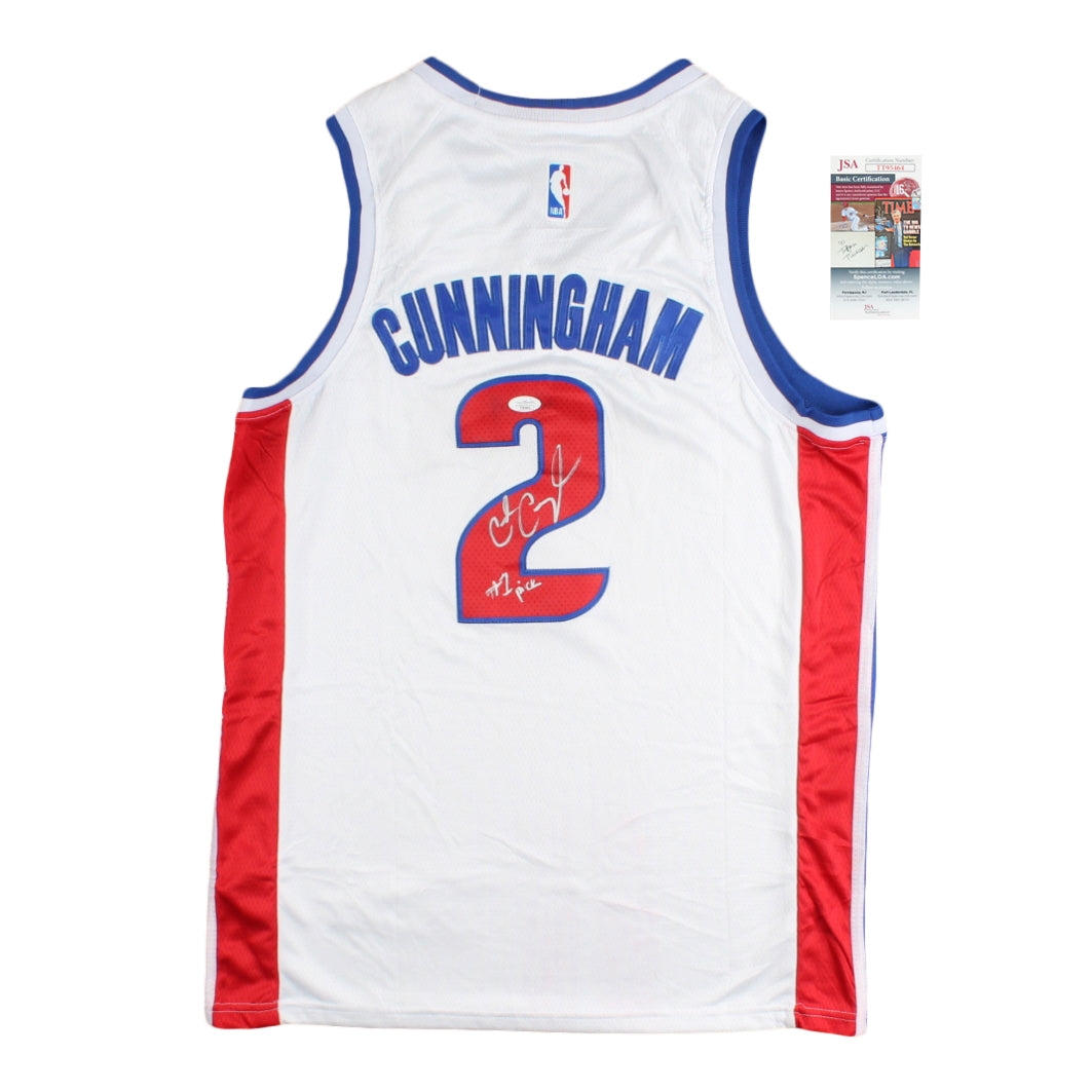 Cade Cunningham Signed Jersey Inscribed "#1 Pick" (JSA)