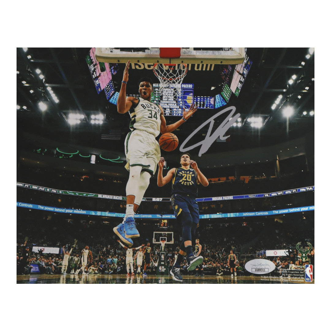Giannis Antetokounmpo Signed Bucks 8x10 Photo (JSA)