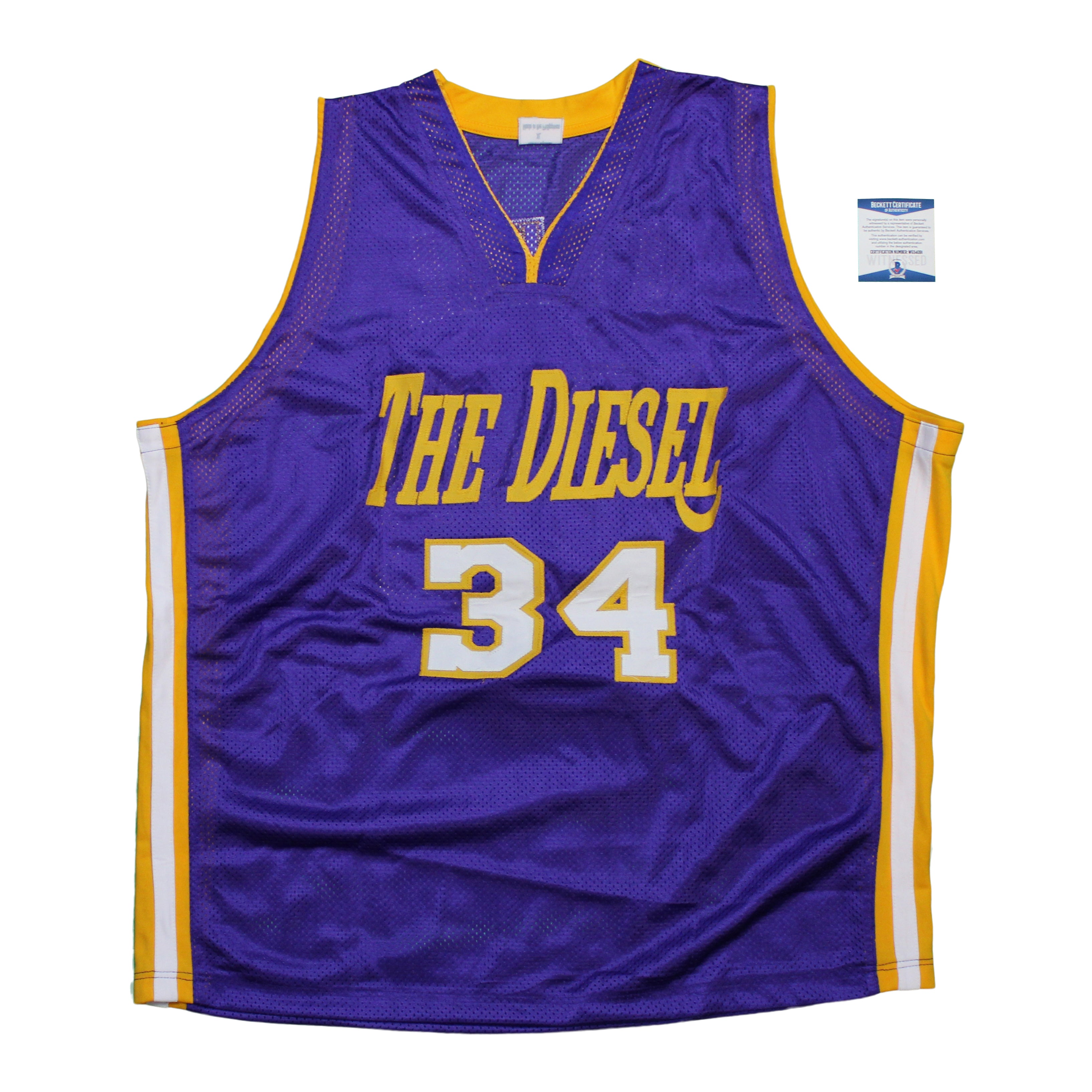 Shaquille O'Neal Signed Jersey (Beckett COA)