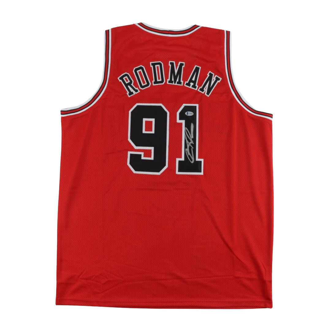 Dennis Rodman Signed Jersey (Beckett)