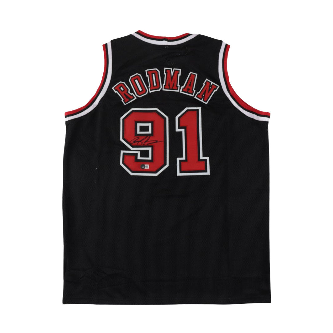 Dennis Rodman Signed Jersey (Beckett)