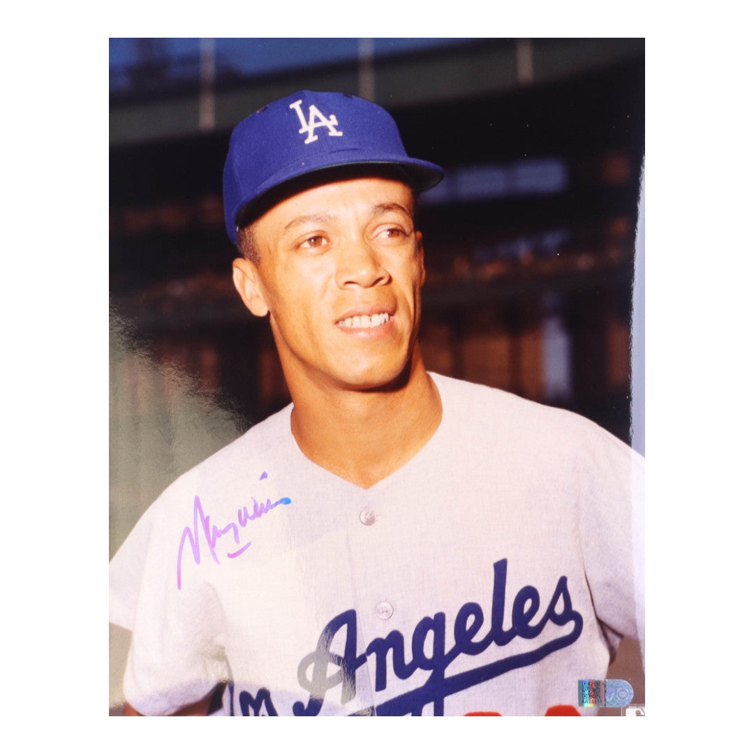 Maury Wills Signed Dodgers 8x10 Photo (AIV)