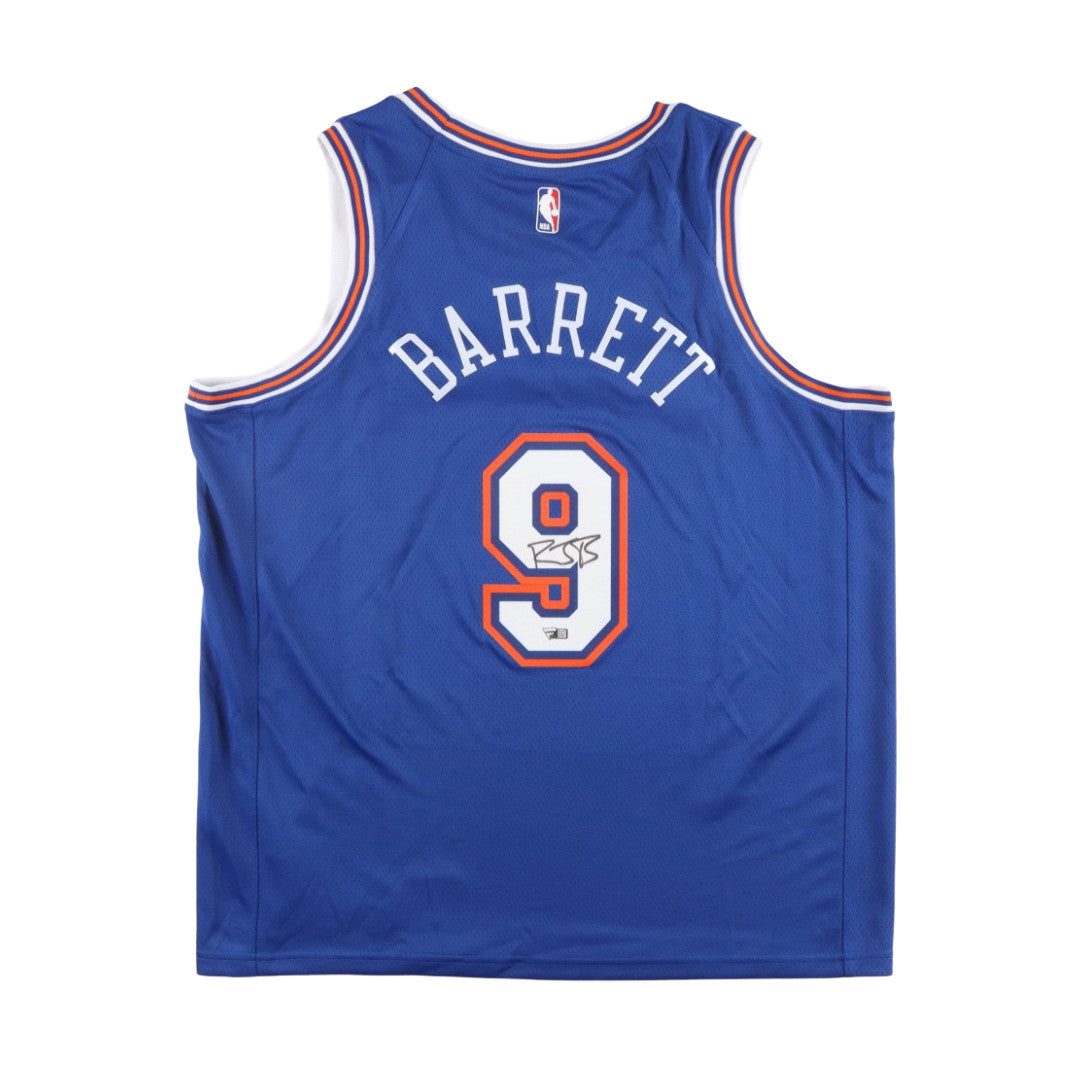 RJ Barrett Signed Knicks Jersey (Fanatics)