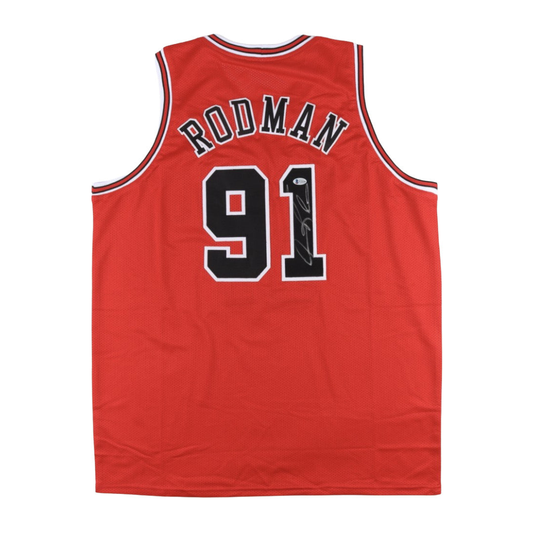 Dennis Rodman Signed Jersey (Beckett)