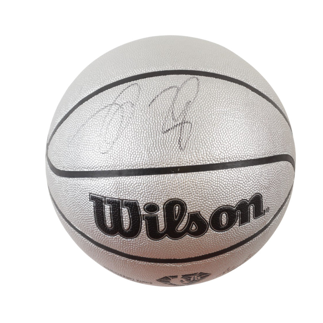 DeMar DeRozan & Zach LaVine Signed NBA Anniversary Series Basketball (PSA)