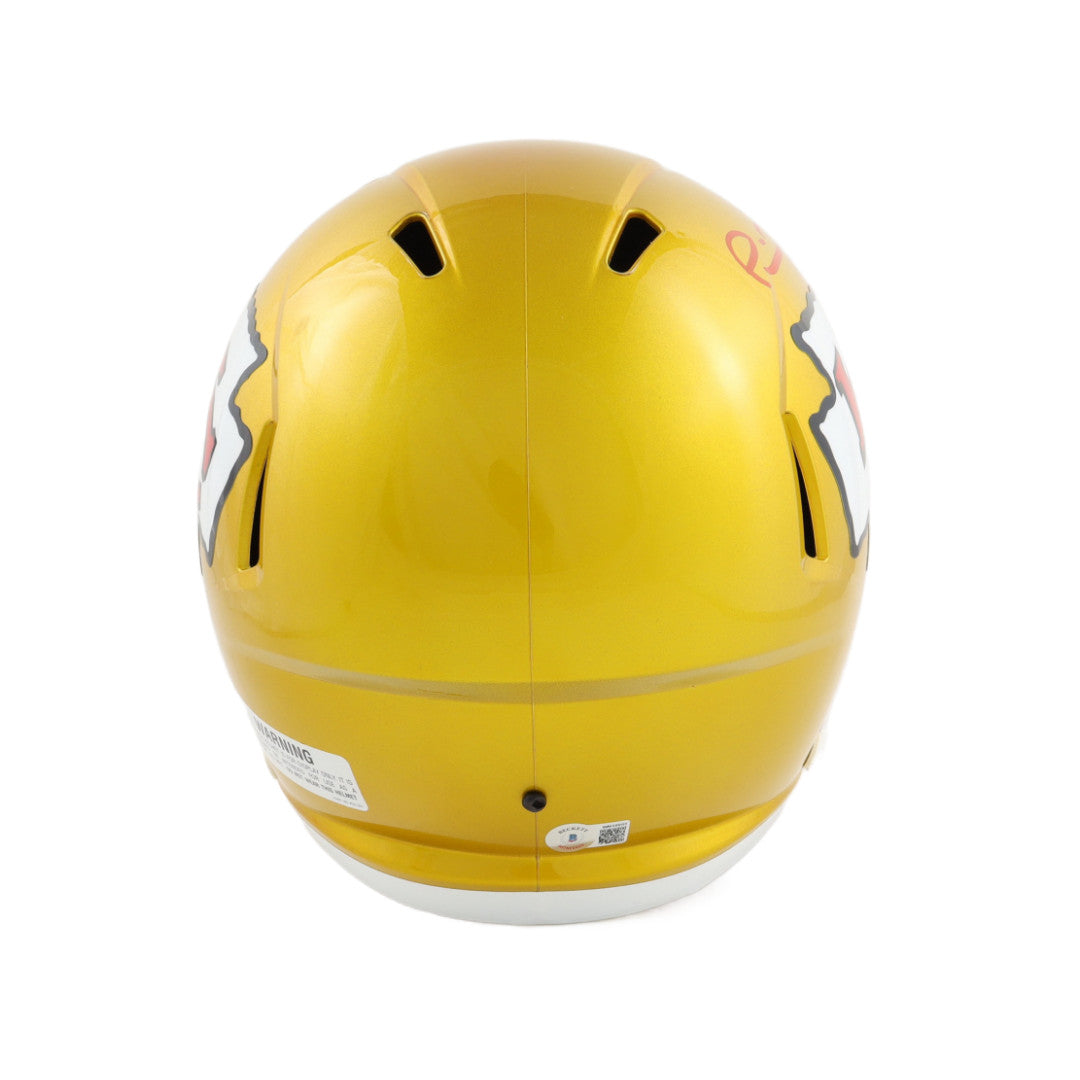 Patrick Mahomes Signed Chiefs Full-Size Flash Alternate Speed Helmet (Beckett)