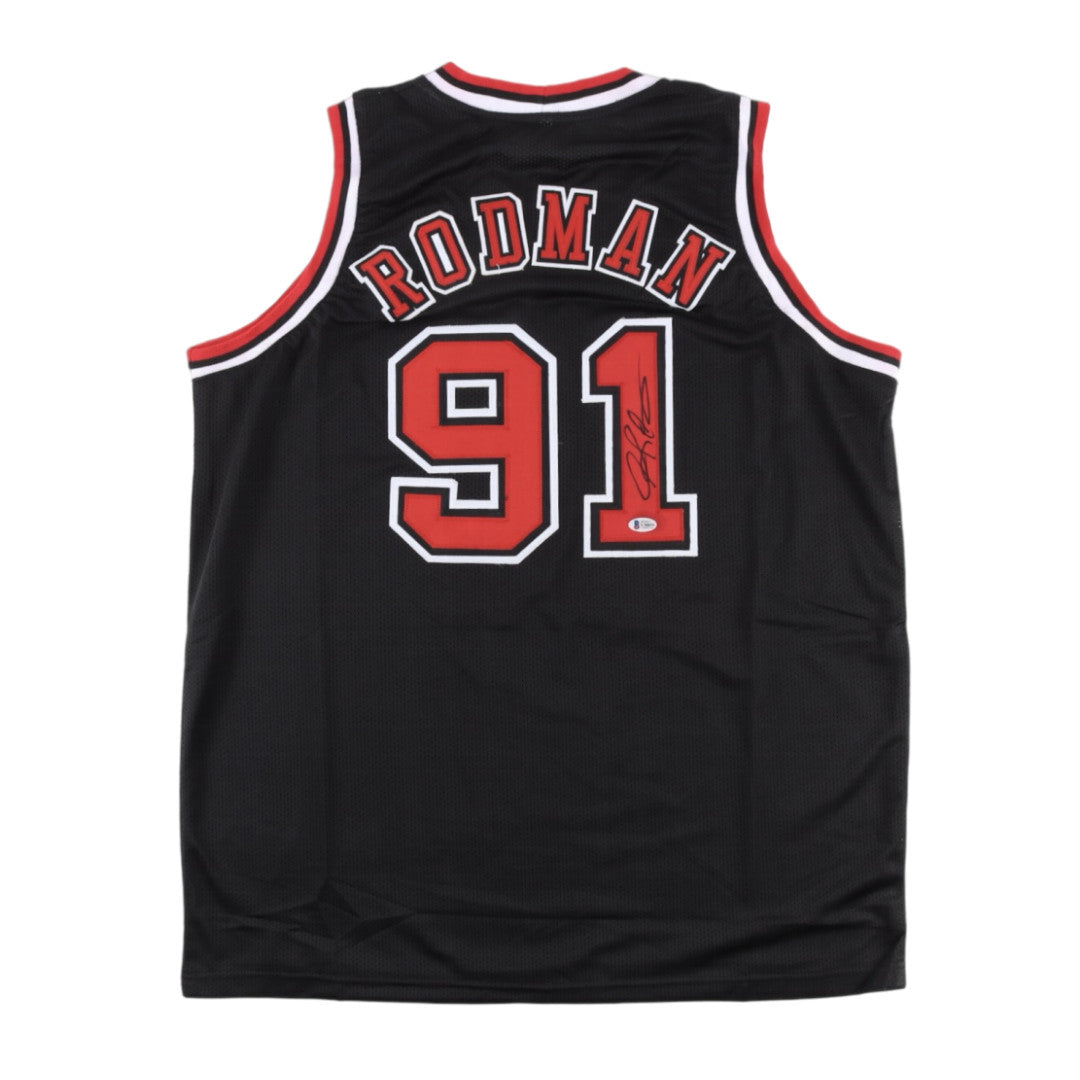 Dennis Rodman Signed Jersey (Beckett)
