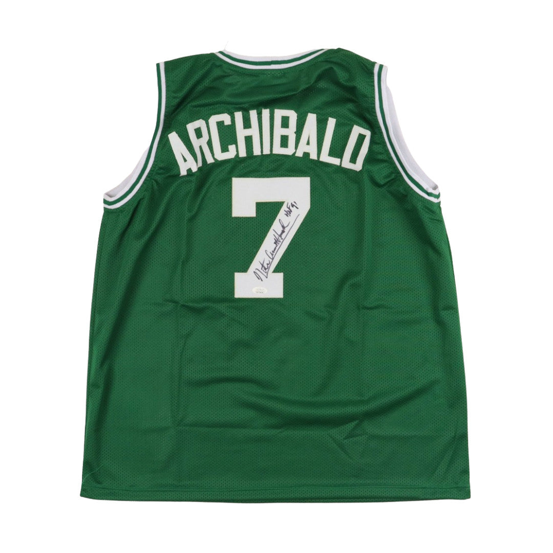 Nate Archibald Signed Jersey Inscribed "HOF 91" (JSA)