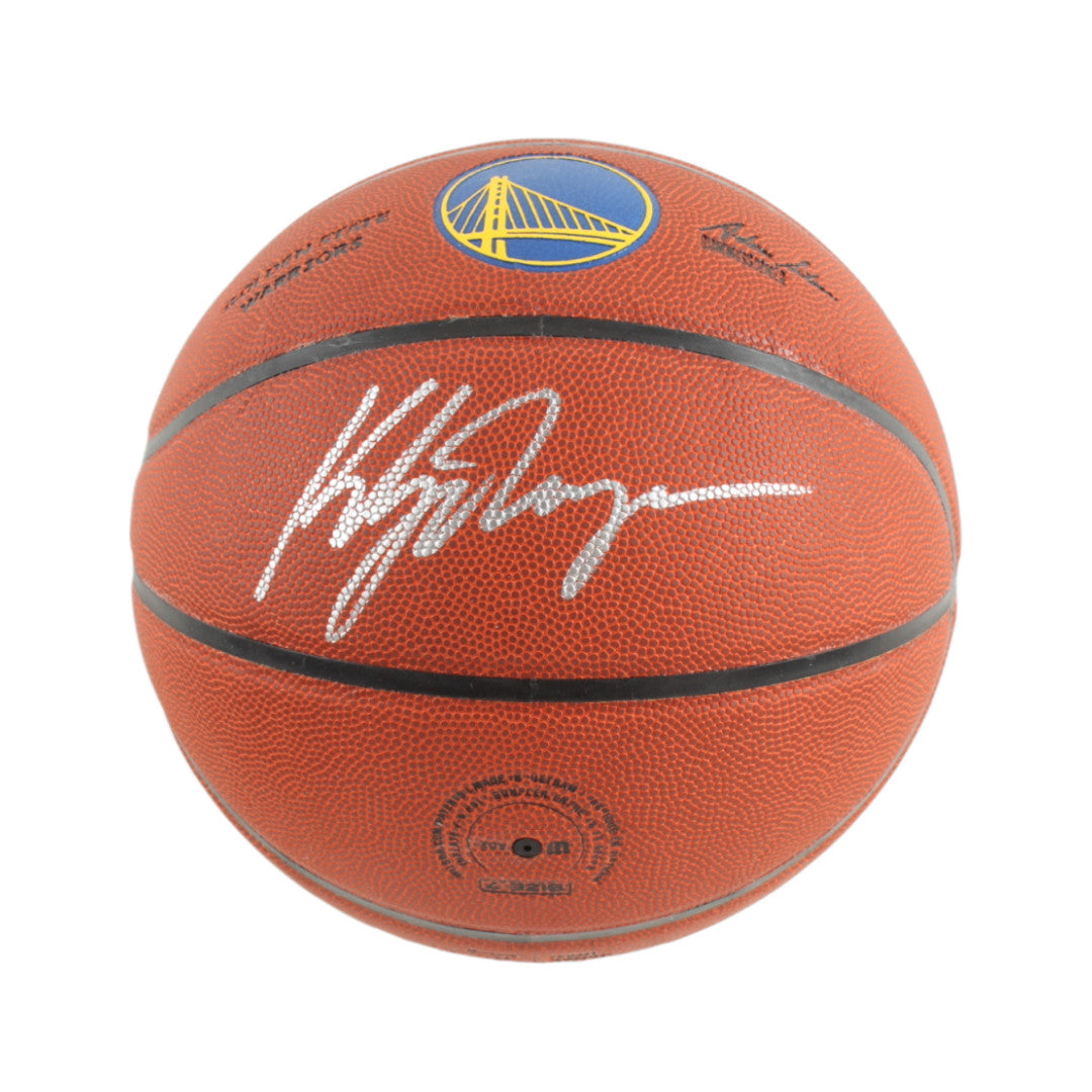 Klay Thompson Signed Warriors Logo Basketball (Fanatics)