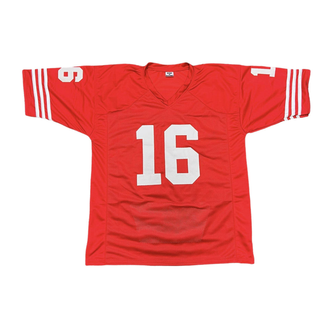 San Francisco 49ers Joe Montana Autographed White Mitchell & Ness 1990  Throwbacks Jersey Size L Fanatics Holo Stock #215666 - Mill Creek Sports