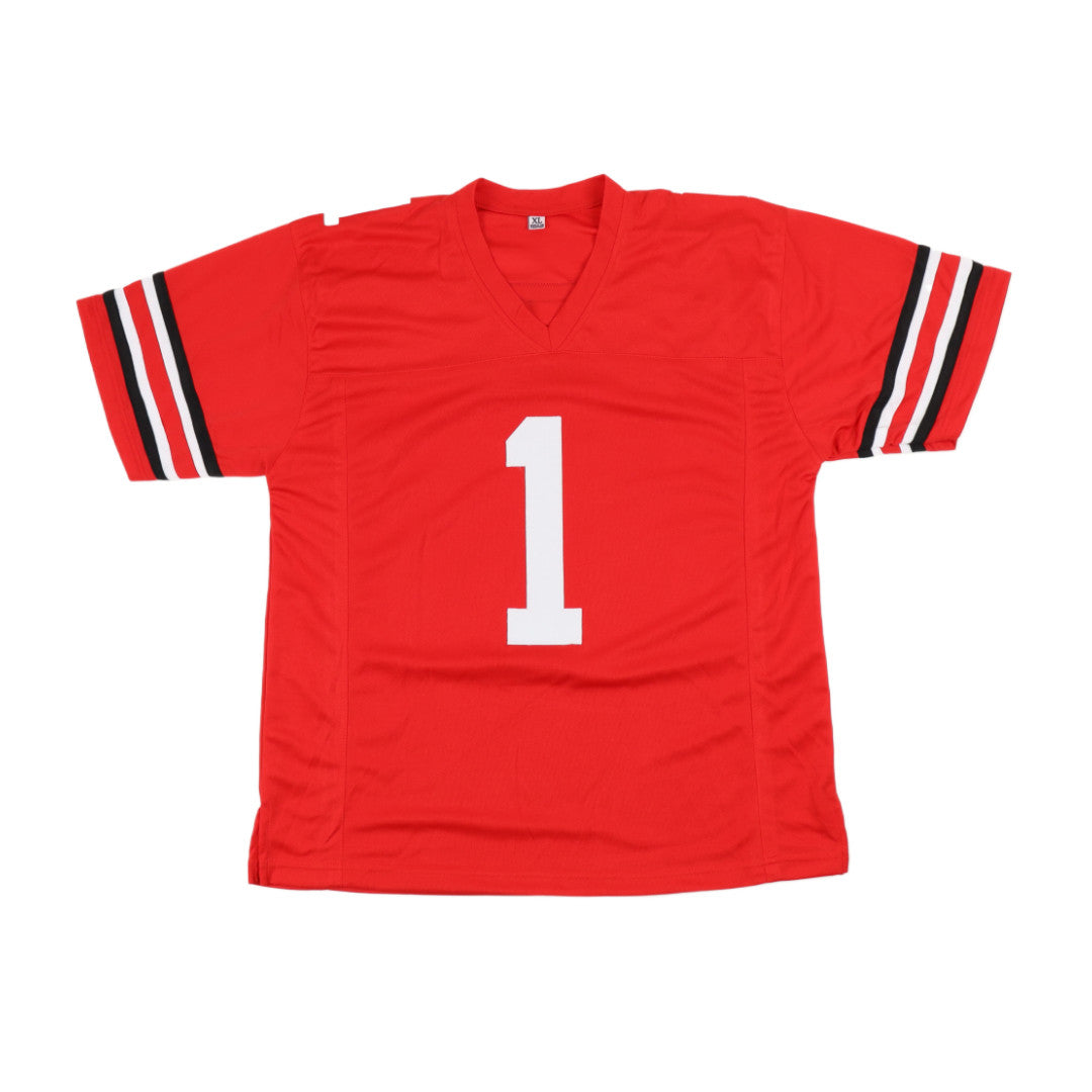 Daniel "Boom" Herron Signed Jersey Inscribed "F**k Michigan" (JSA)