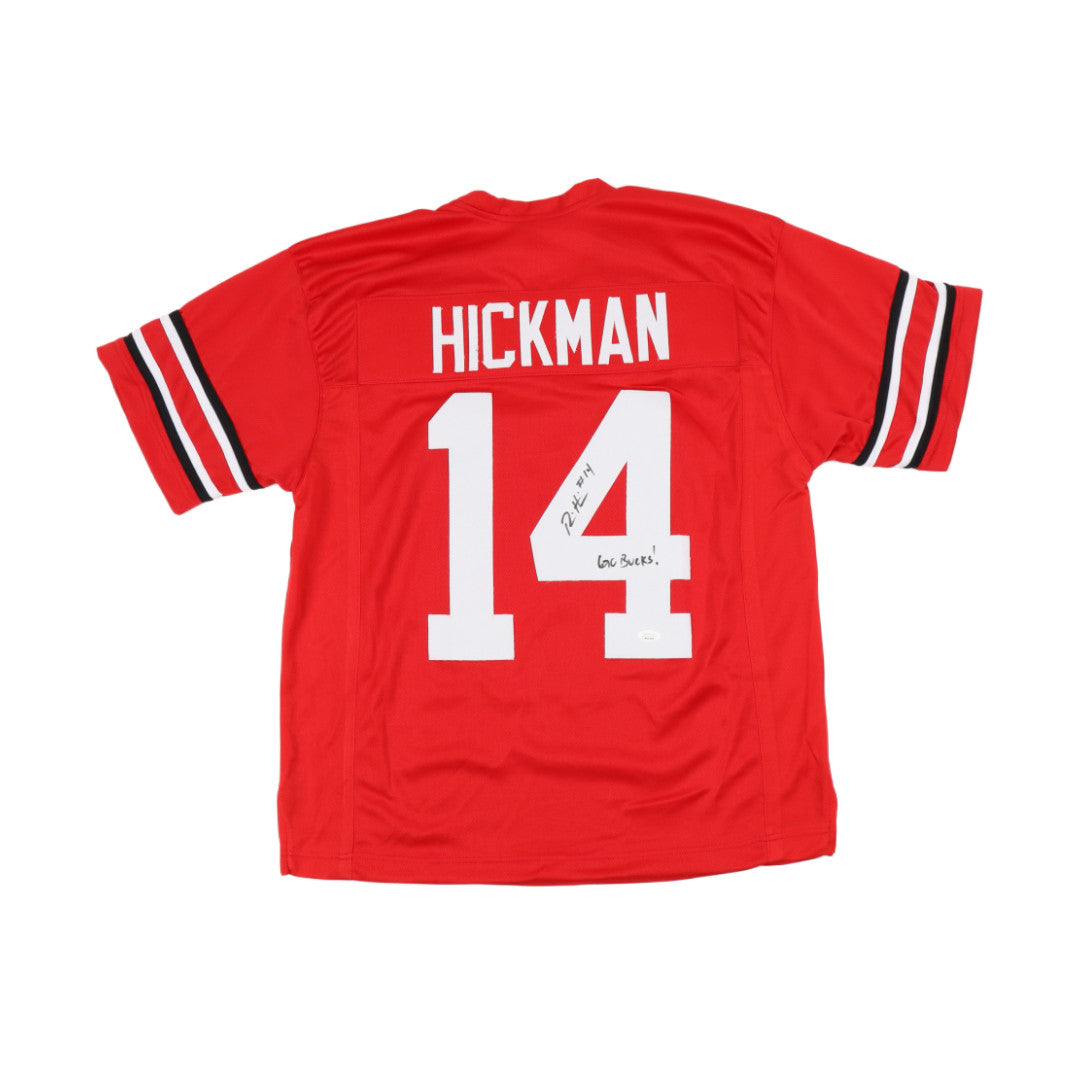 Ronnie Hickman Signed Jersey Inscribed "Go Bucks!" (JSA)