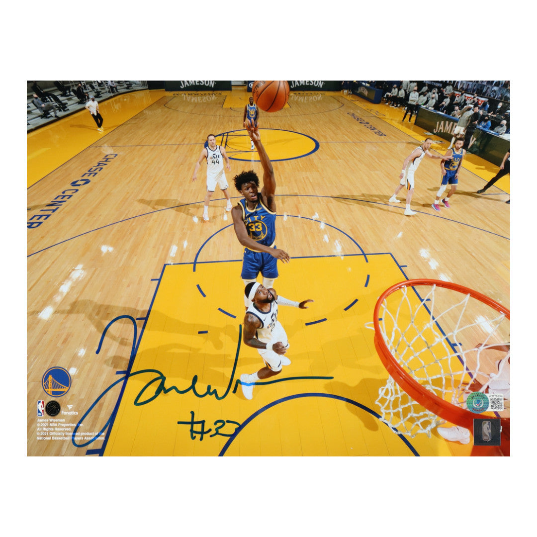 James Wiseman Signed Warriors 11x14 Photo (Beckett)